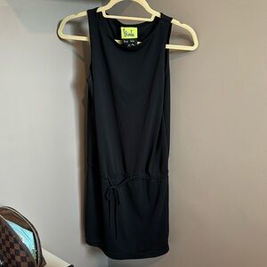 Nicole Miller mini black dress. Drawstring. Size P. Fits like a 4 petite